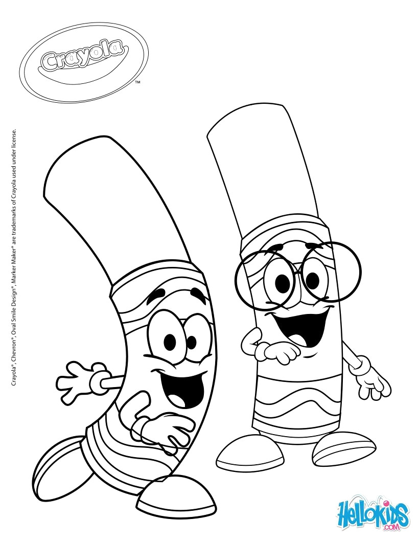Crayon Coloring Pages Printable Crayola Coloring Pages For Kids Printable Icrates