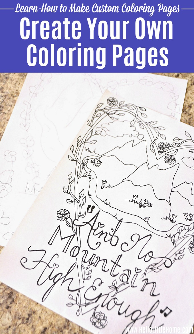 Customized Coloring Pages Create Your Own Coloring Pages A Step Step Guide Hello
