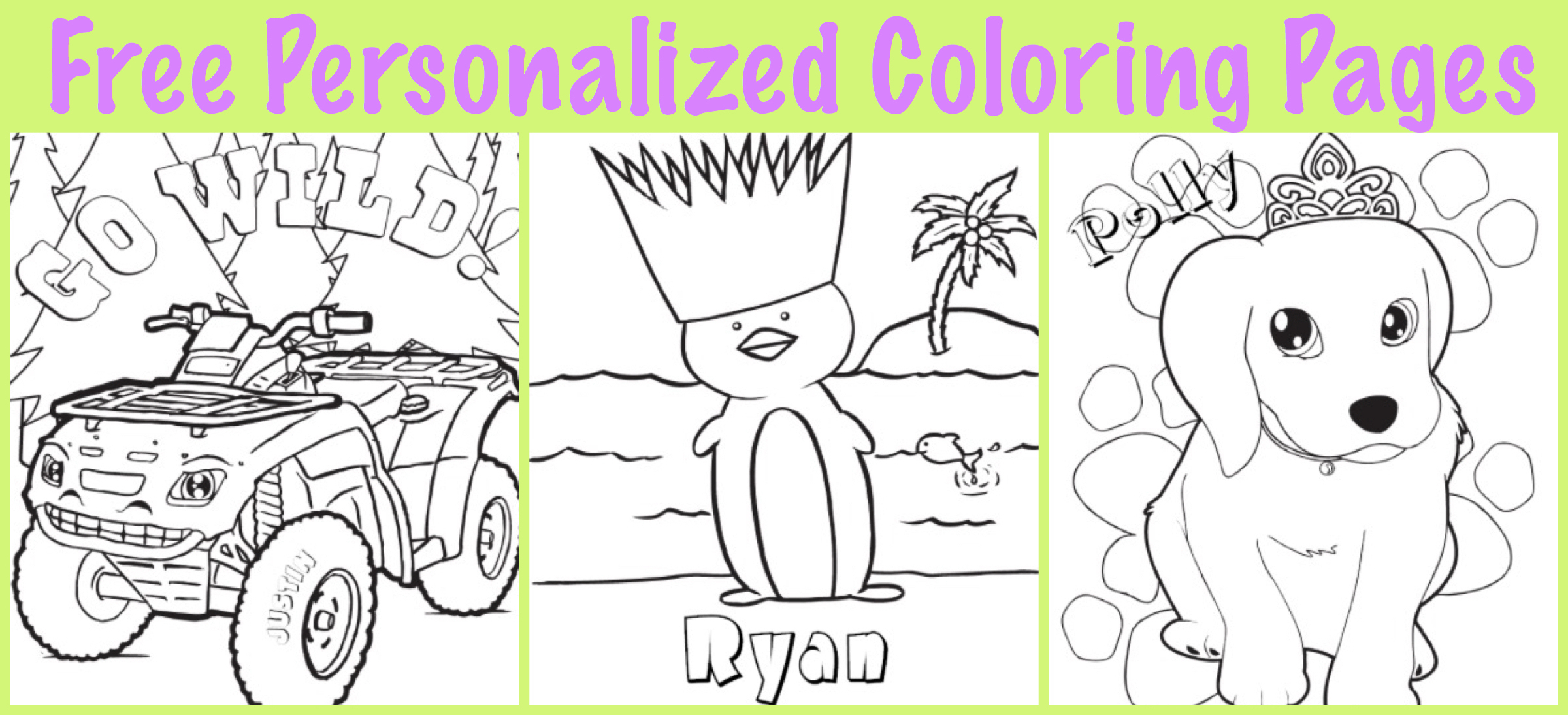 Customized Coloring Pages Customized Coloring Pages Free Personalized Printable Best Free