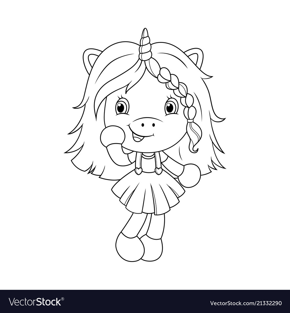 Cute Girl Coloring Pages Cute Ba Unicorn Coloring Page For Girls