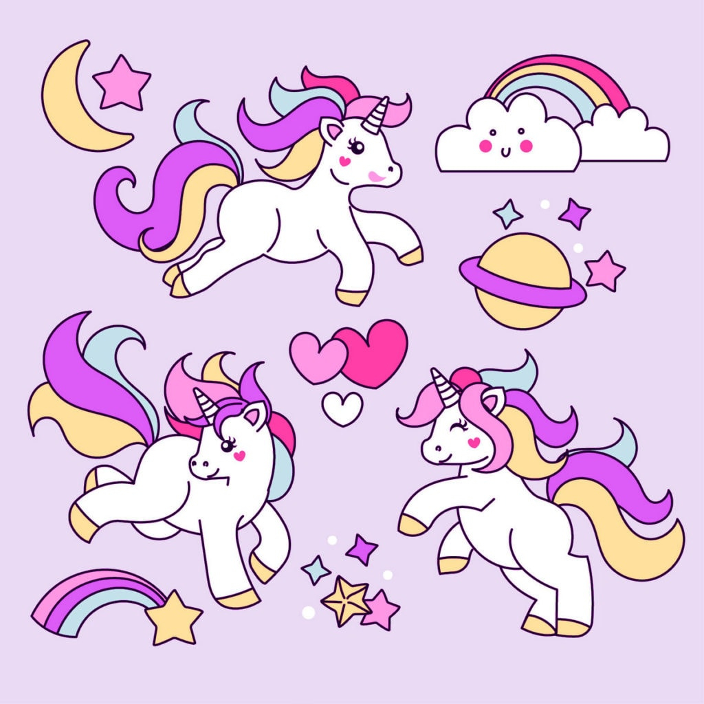 Cute Unicorn Coloring Pages Cute My Little Unicorn 5 Different Coloring Pages To Print Coloring