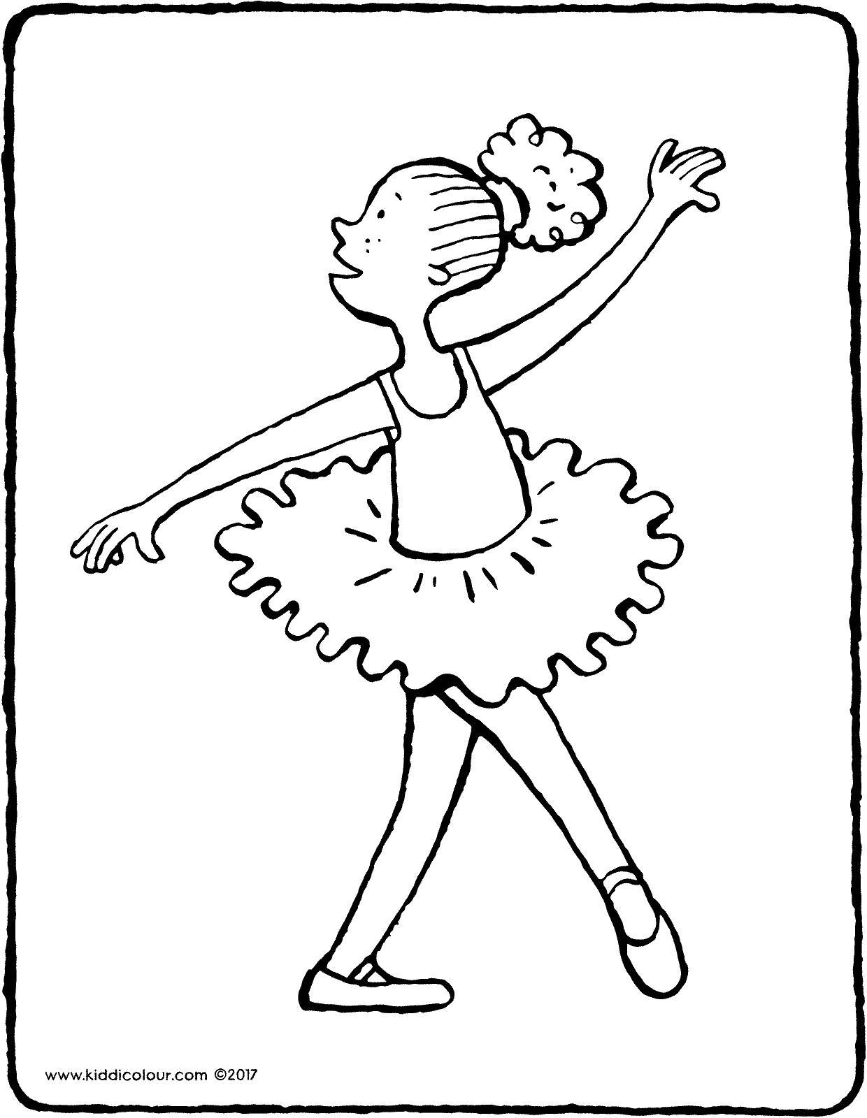 Dancing Coloring Page Ballet Dancing Kiddicolour