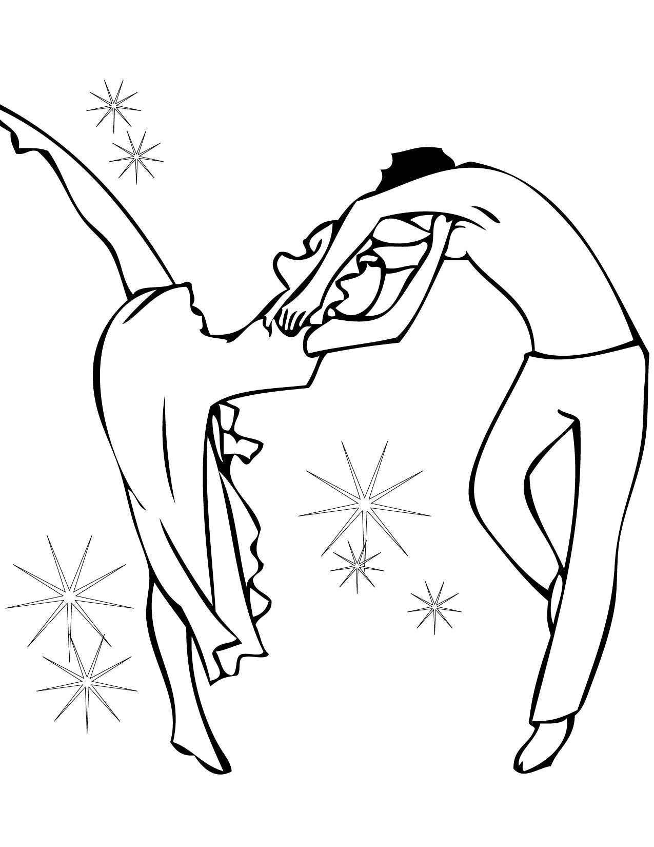 Dancing Coloring Page Dancer Coloring Pages Telematik Institut