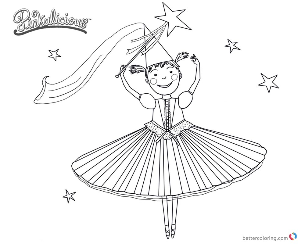 Dancing Coloring Pages Pinkalicious Coloring Pages Dancing Time Free Printable Coloring Pages
