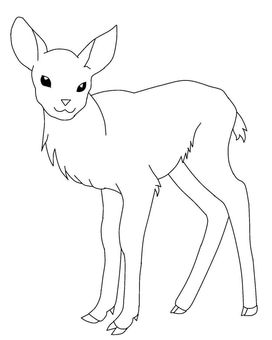 Deer Coloring Pages Free Printable Deer Coloring Pages For Kids