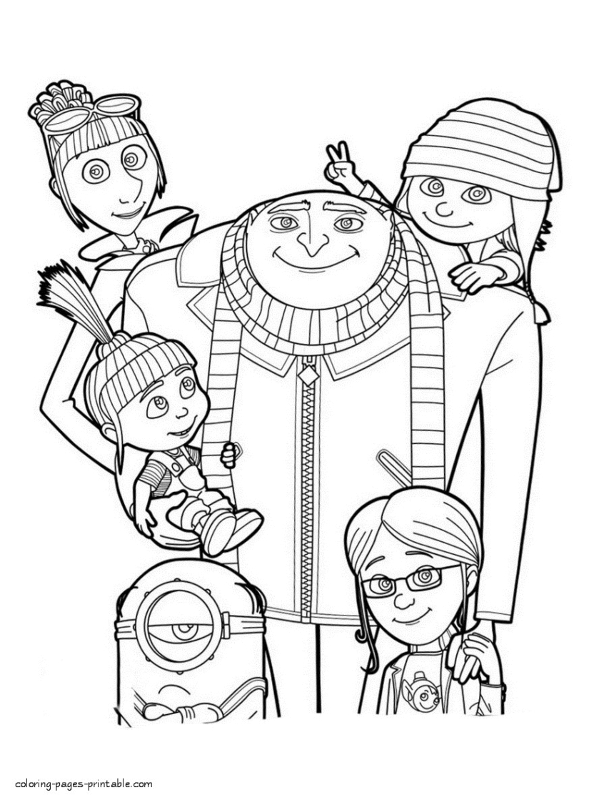 Despicable Coloring Pages Coloring Book World Despicable Me Coloringages Online Free Library