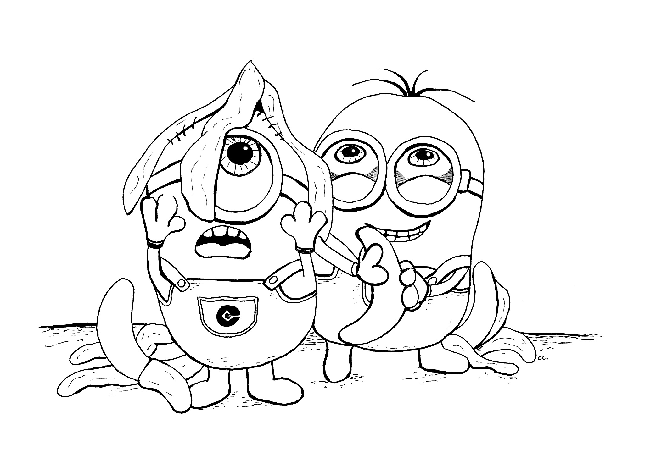 Despicable Coloring Pages Coloring Pages Coloring Book Pages Of The Minions From Despicable