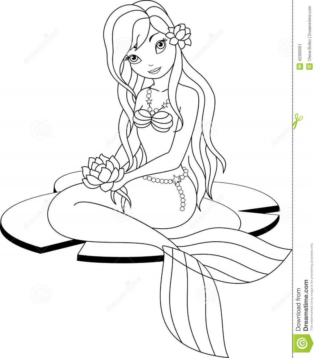 Detailed Mermaid Coloring Pages Coloring Page Mermaid Coloring Pages To Print Page Detailed At