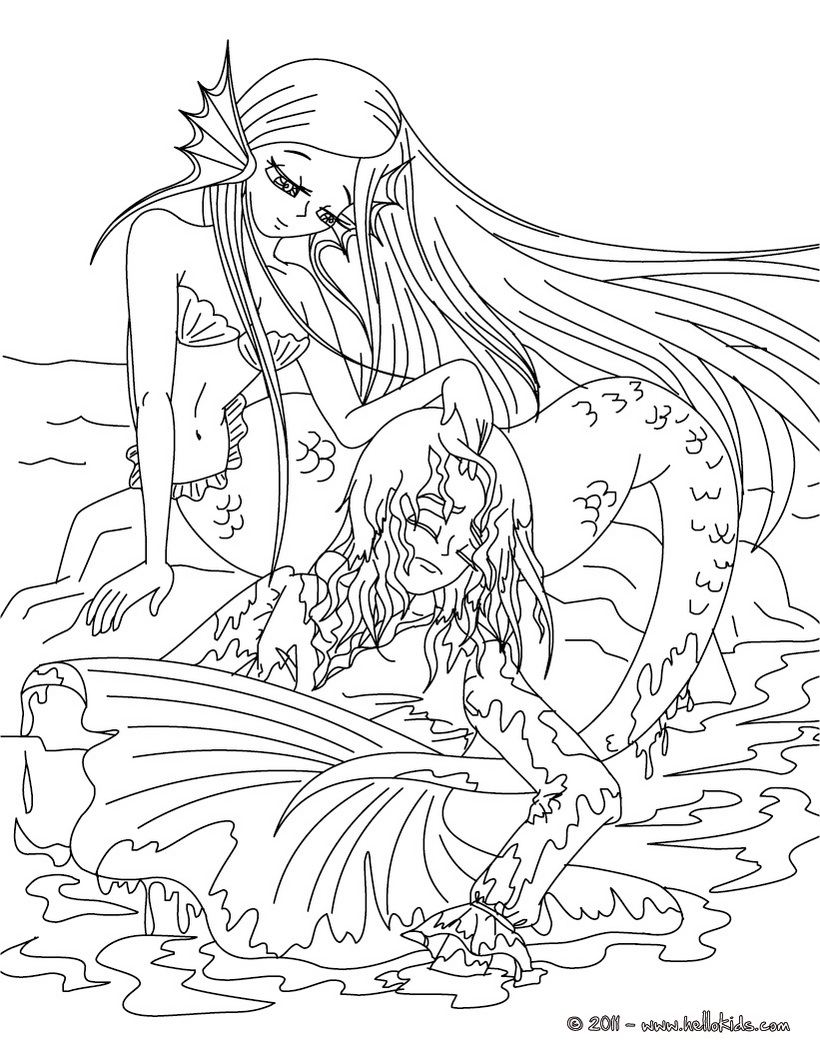 Detailed Mermaid Coloring Pages New The Little Mermaid Tale Coloring Page Mermaids Free Coloring Book