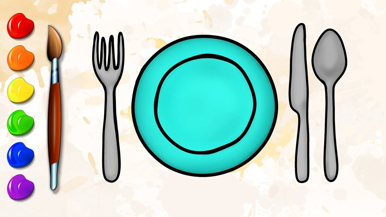 Dinner Plate Coloring Page Dinner Plate Drawing Free Download Best Dinner Plate Drawing On