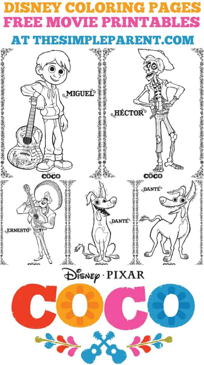 Disney Color Pages Free Free Disney Coloring Pages Featuring Disneypixars Coco The