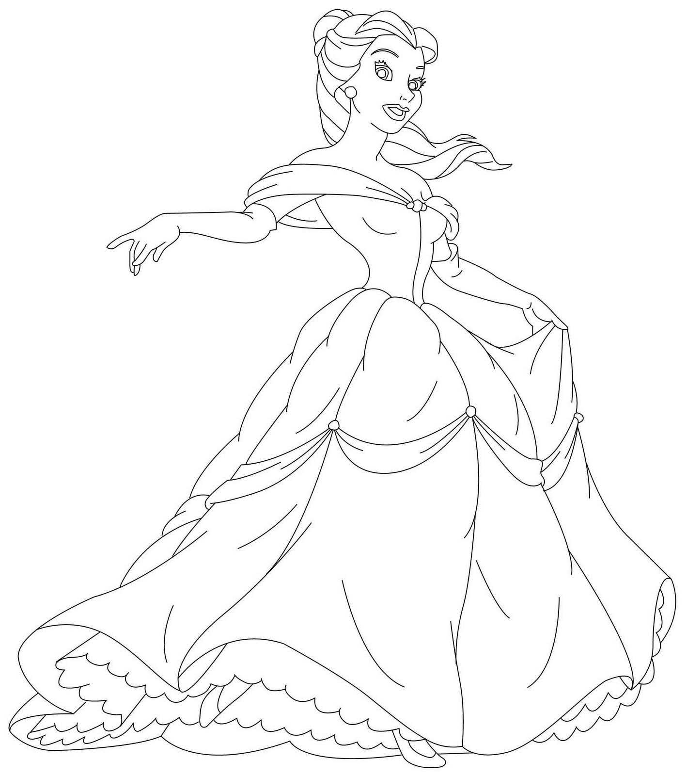 Disney Color Pages Free Free Printable Disney Princess Coloring Pages For Kids