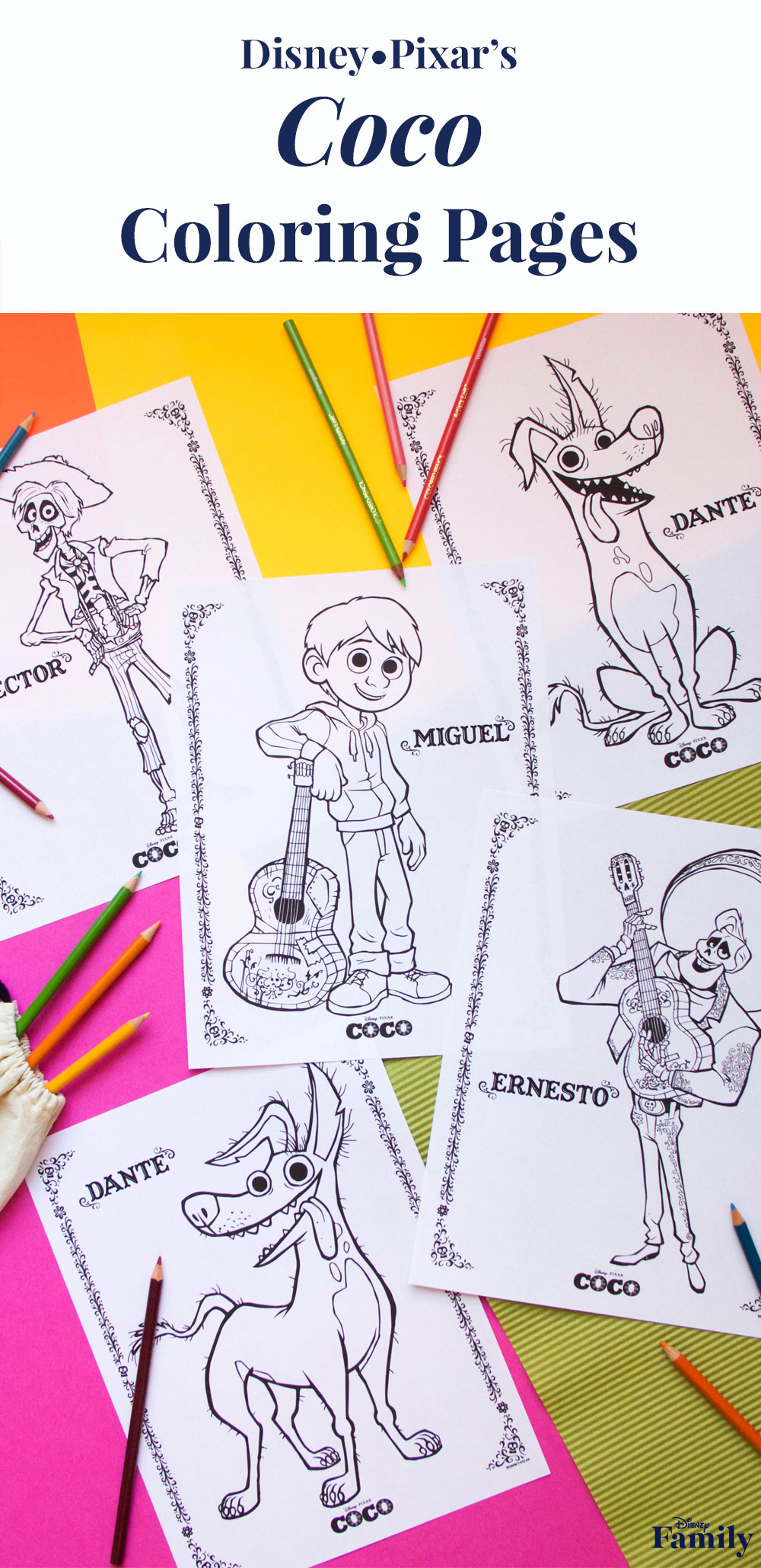 Disney.com Coloring Pages Coco Coloring Pages Disney Family