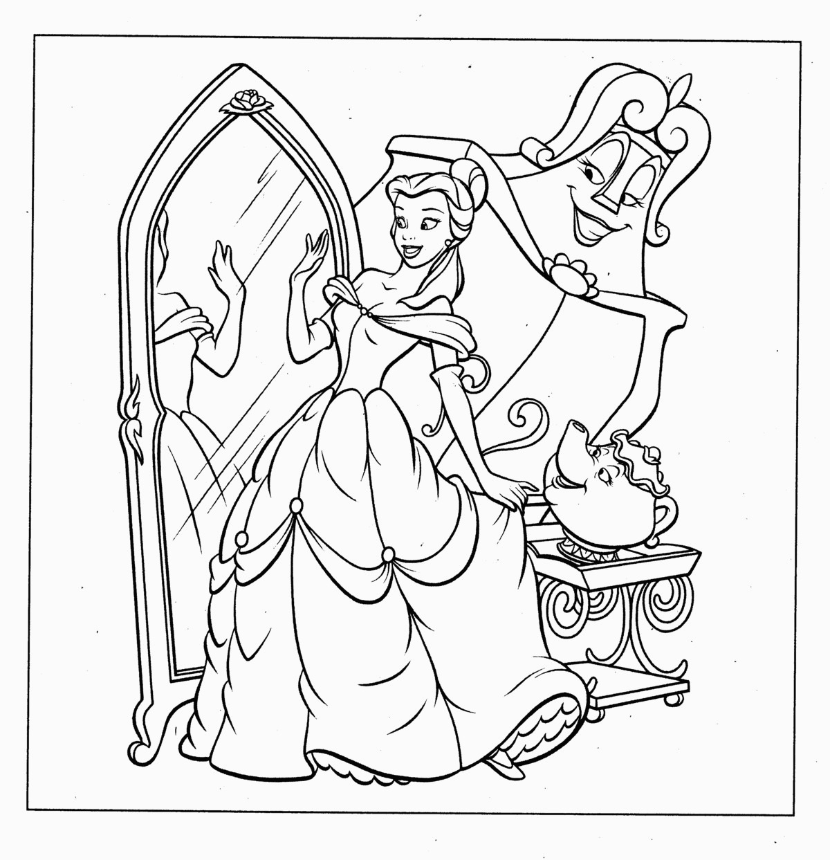 Disney Princess Coloring Pages Printable Free Printable Disney Princess Coloring Pages For Kids For Disney