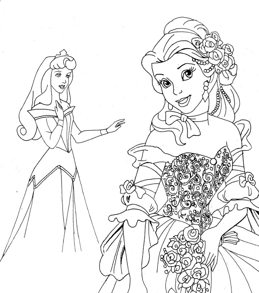 Disney Princess Coloring Pages Printable Free Printable Disney Princess Coloring Pages For Kids