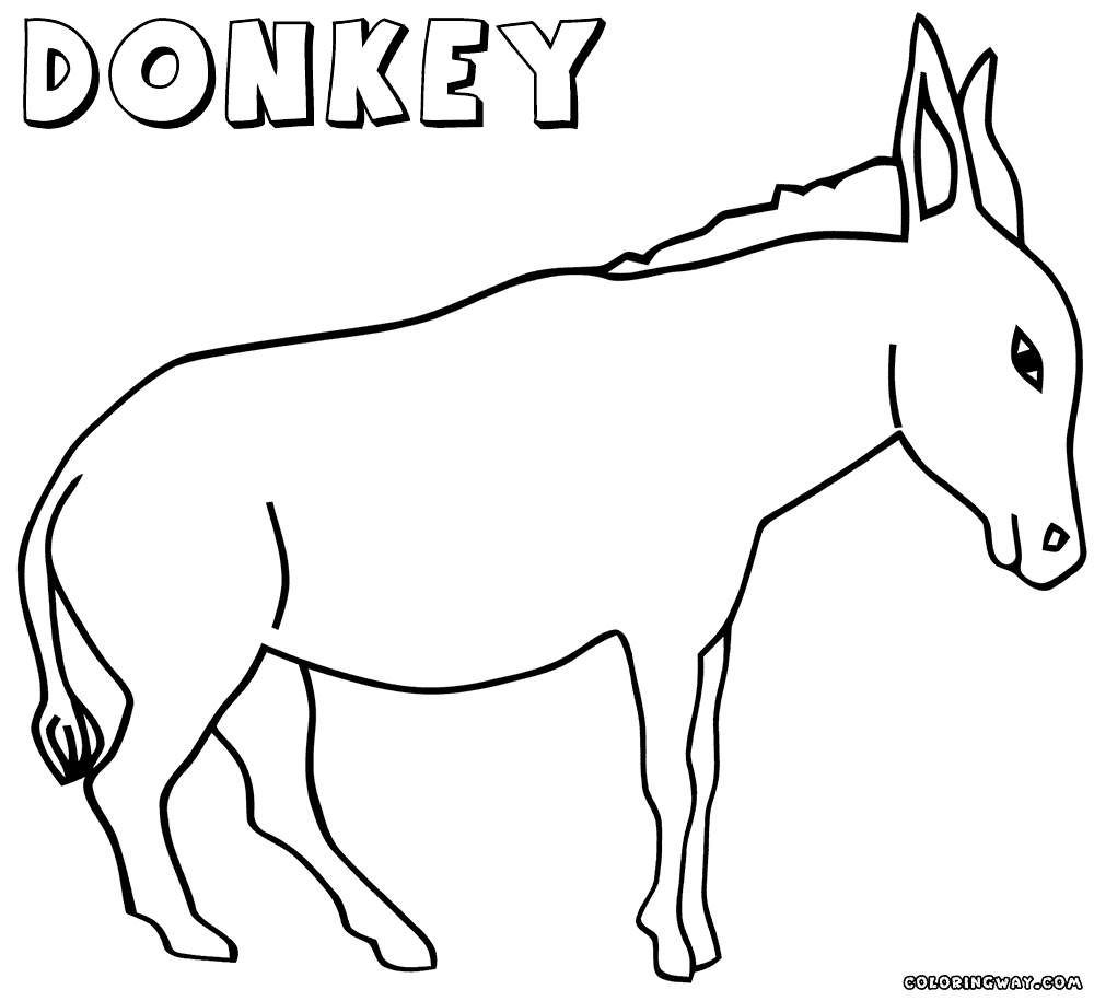 Donkey Coloring Page Balaam Donkey Coloring Page And His Head Free Cute Pinata Kong