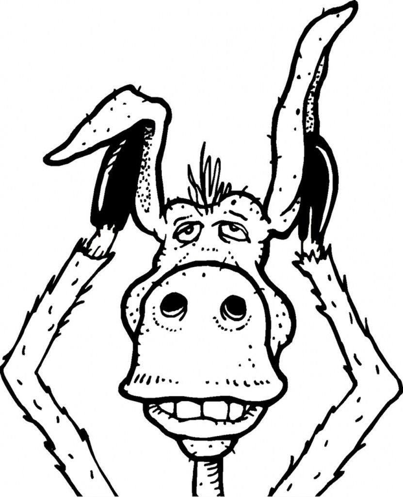Donkey Coloring Page Donkey Printable Coloring Pages Print Coloring
