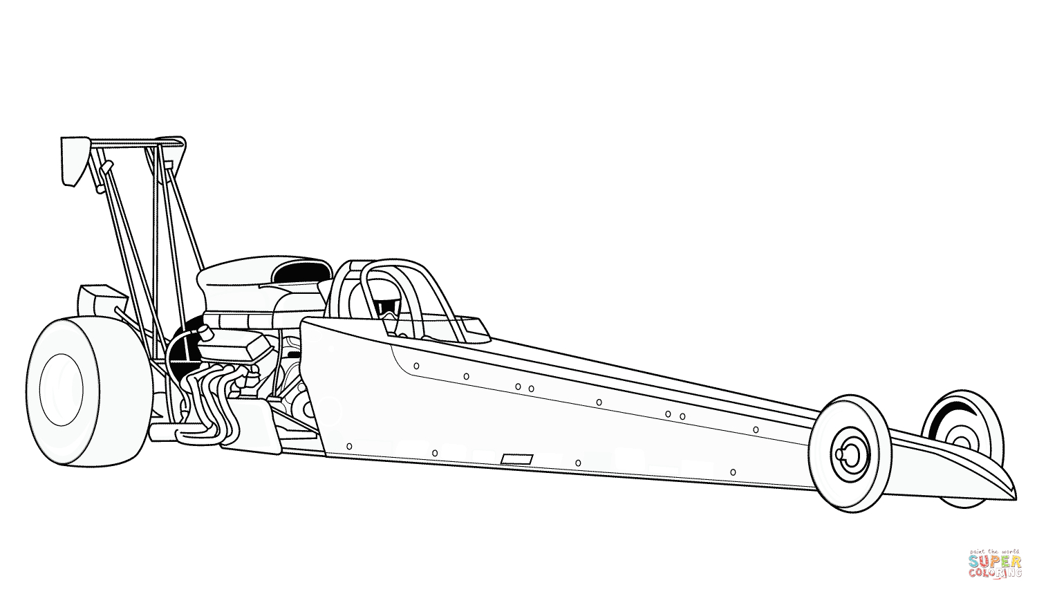 Drag Car Coloring Pages Dragster Coloring Page Free Printable Coloring Pages