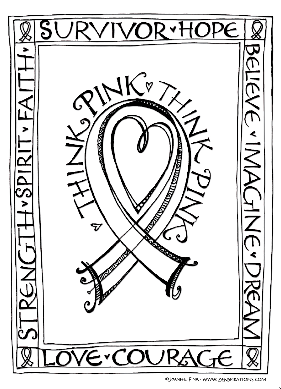 Drug Awareness Coloring Pages Breast Cancer Coloring Pages Ribbon Breast Cancer Awareness
