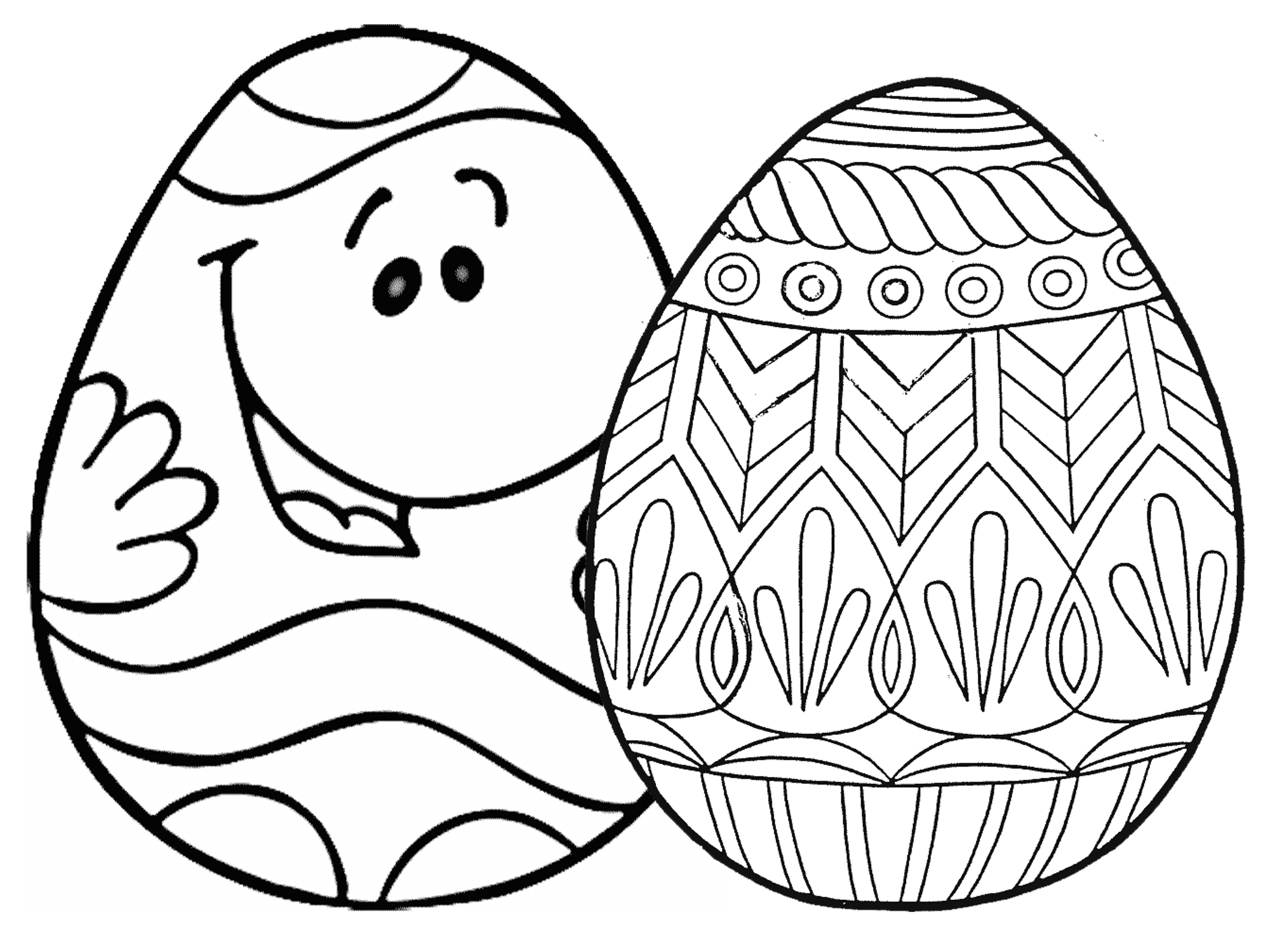 Easter Egg Coloring Page 7 Places For Free Printable Easter Egg Coloring Pages