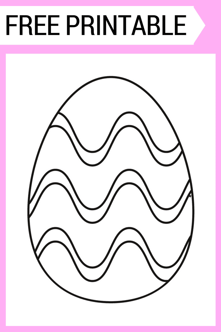 Easter Egg Coloring Page Easter Egg Coloring Page Free Printable For Kids