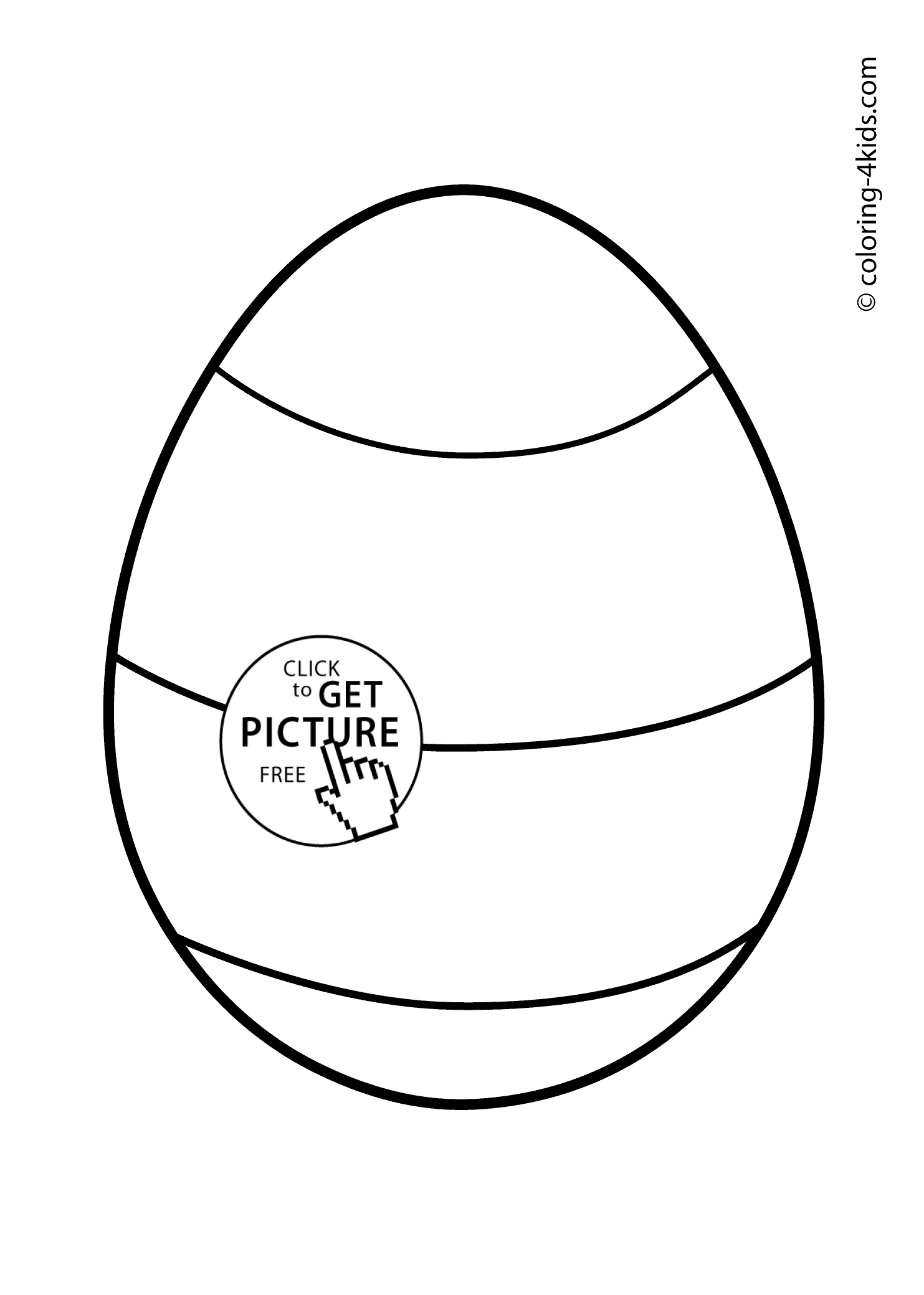 Easter Egg Coloring Page Easter Egg Coloring Pages For Kids Prinables 04 Coloing 4kids