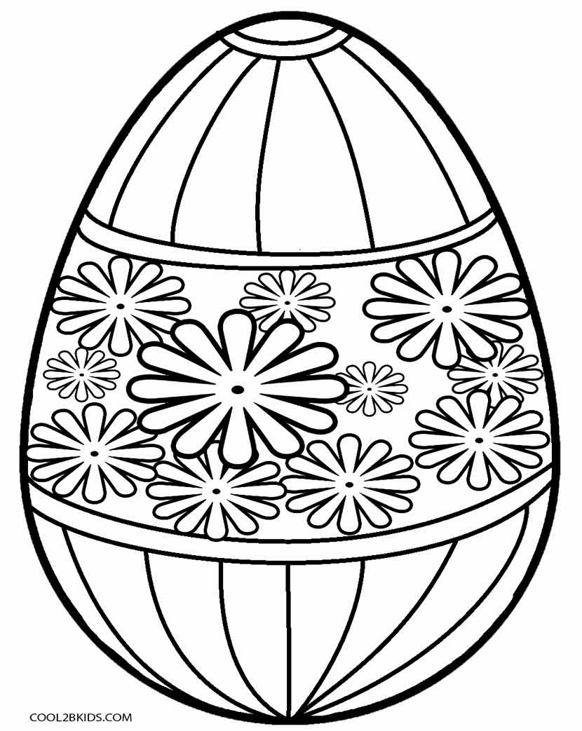 Easter Egg Coloring Page Printable Easter Egg Coloring Pages For Kids Cool2bkids