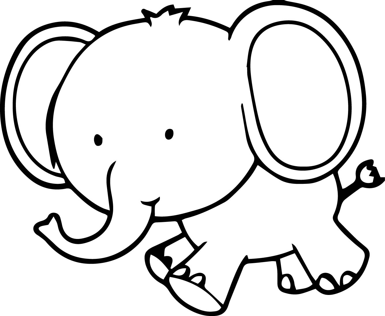 Elephant Coloring Pages For Preschool Color Page Elephant 9 1425