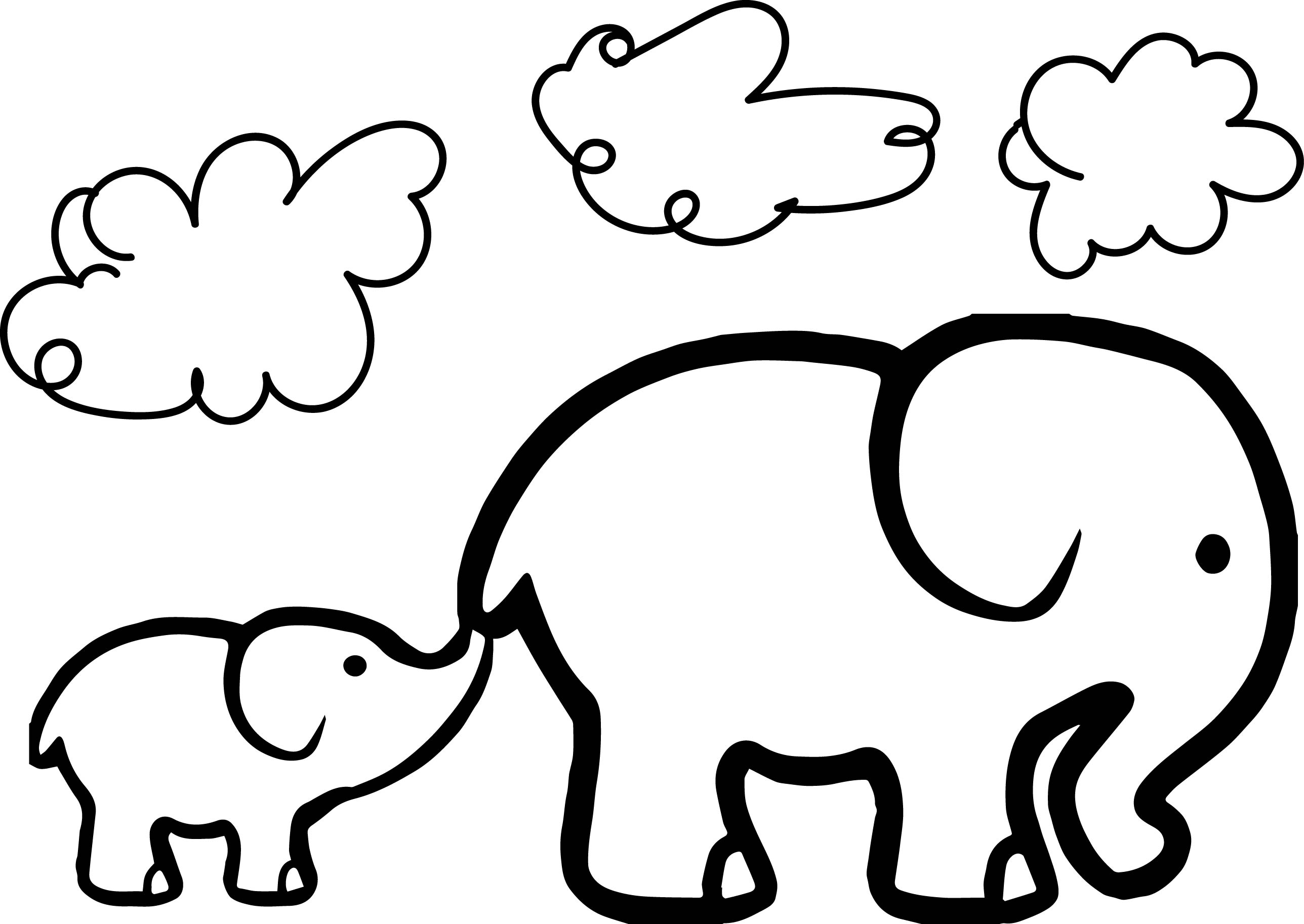 Elephant Coloring Pages For Preschool Elephant Coloring Pages Free Download Best Elephant Coloring Pages