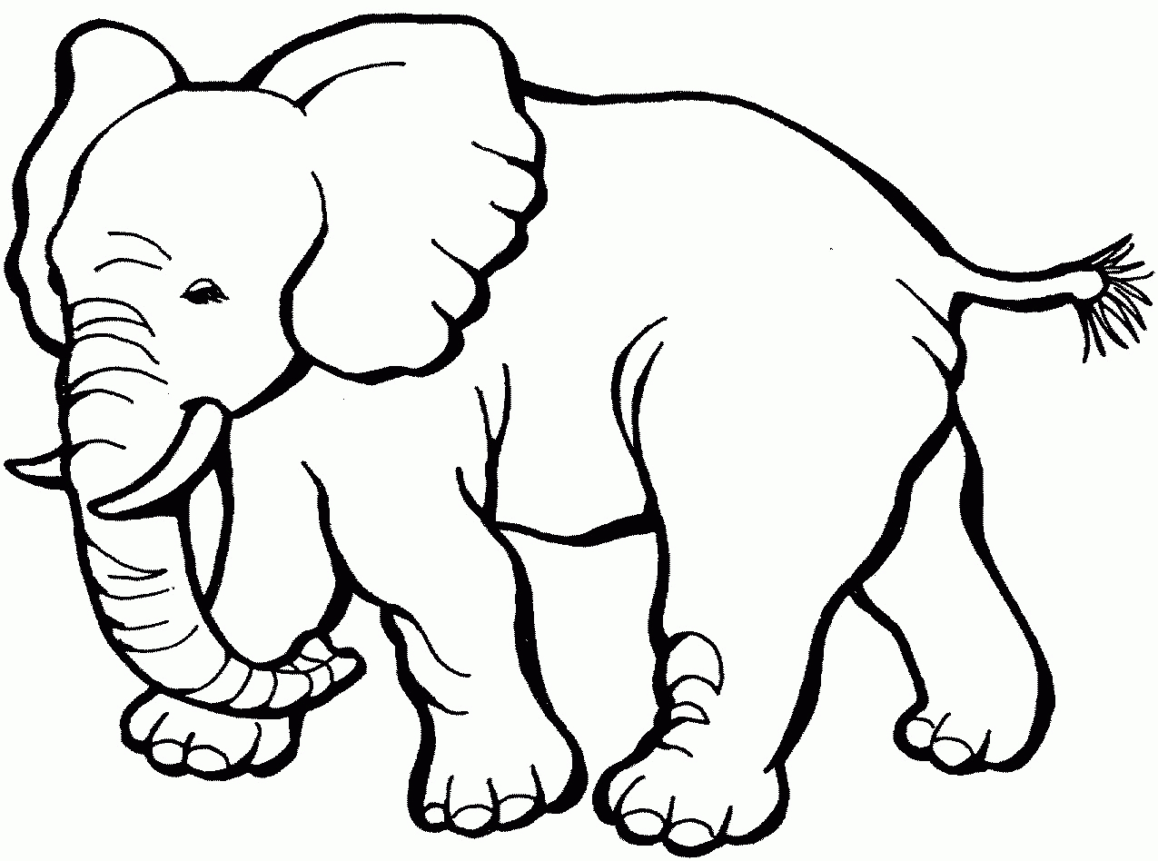 Elephant Coloring Pages For Preschool Free Printable Coloring Page Of Elephant Coloring Home