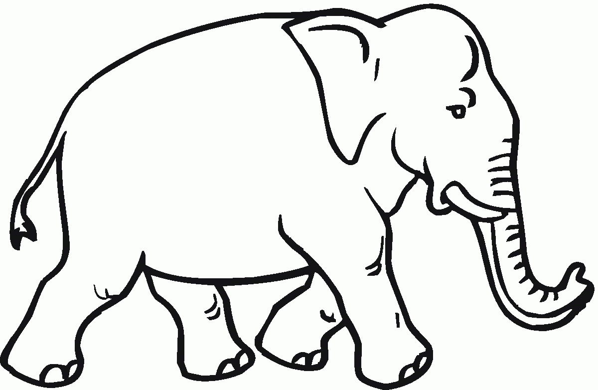 Elephant Coloring Pages For Preschool Indian Elephant Coloring Page Coloring Home