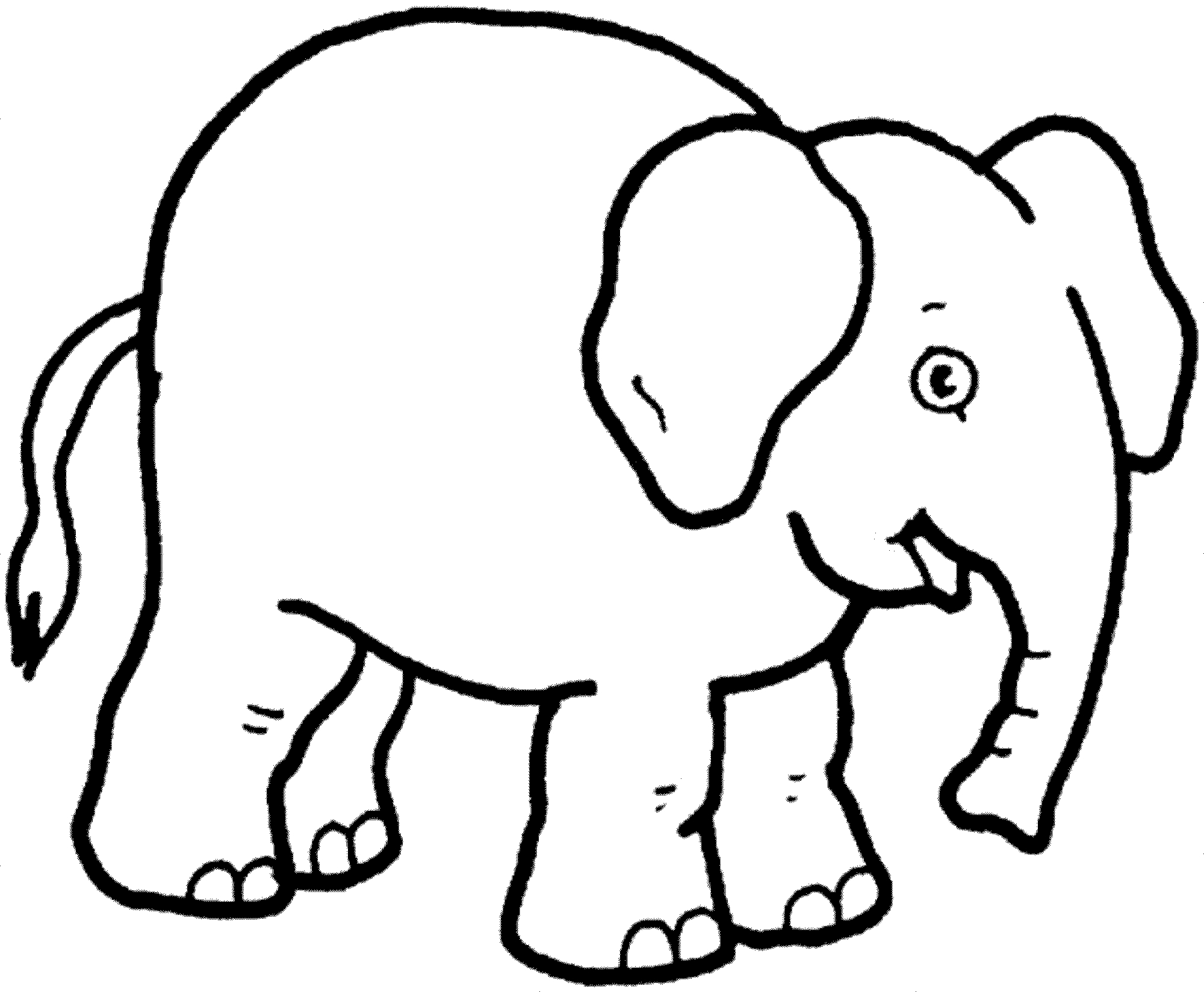 Elephant Coloring Pages For Preschool Teaching Kids Through Elephant Coloring Pages Best Apps For Kids