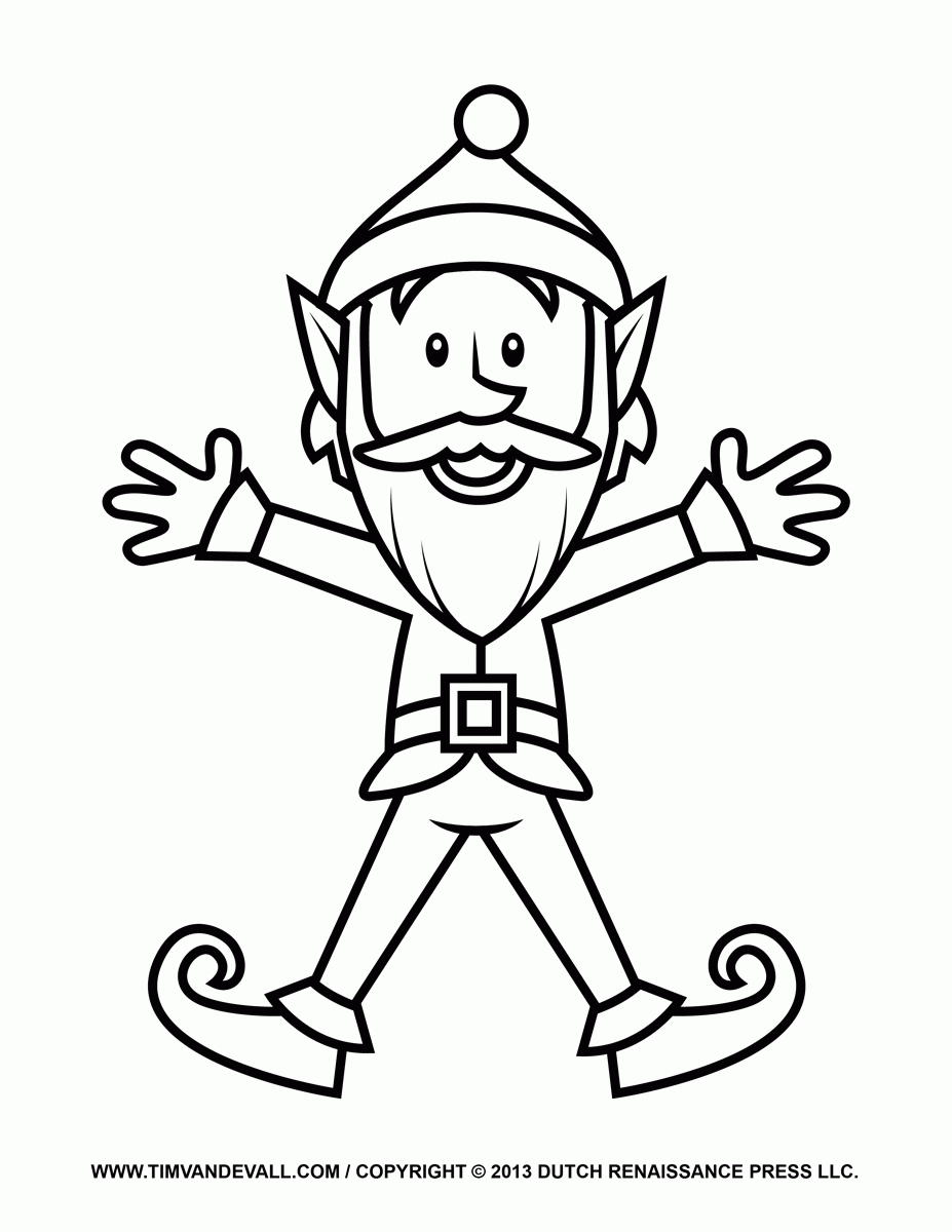 Elf Coloring Pages Printable Elf On The Shelf Coloring Pages To Print Coloring Home