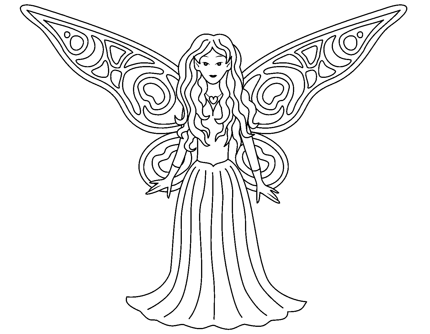 Fairy Queen Coloring Pages Beautiful Fairy Coloring Pages Coloring Home
