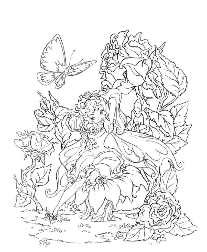 Fairy Queen Coloring Pages Coloring Fairy Coloring Pages For Adults Free Printable Fairies