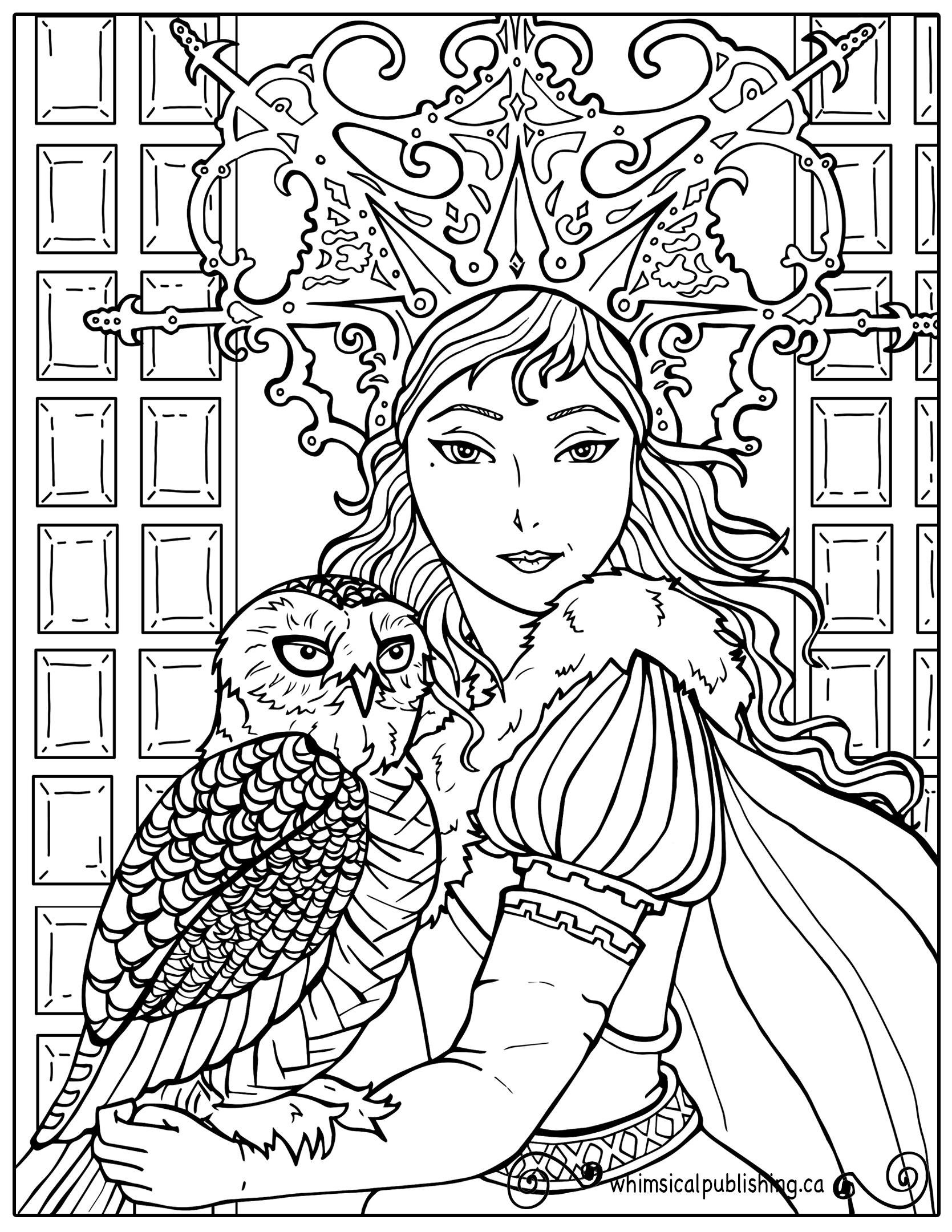 Fairy Queen Coloring Pages Free Colouring Pages