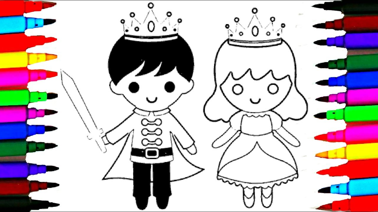 Fairy Queen Coloring Pages How To Draw Little King And Queen Coloring Pages L Drawing Videos For Kids L Disney Brilliant
