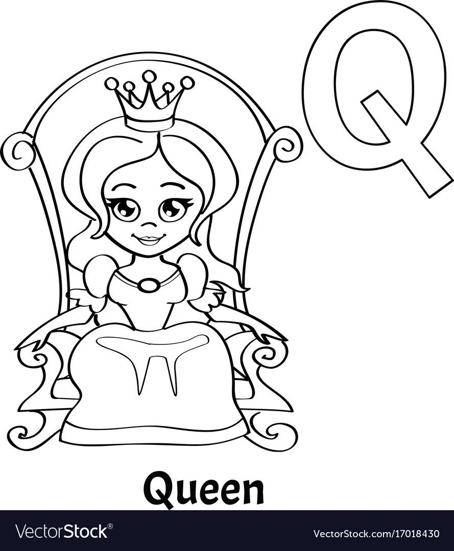Fairy Queen Coloring Pages Queen Coloring Page 650790 Alphabet Letter Q Coloring Page Queen
