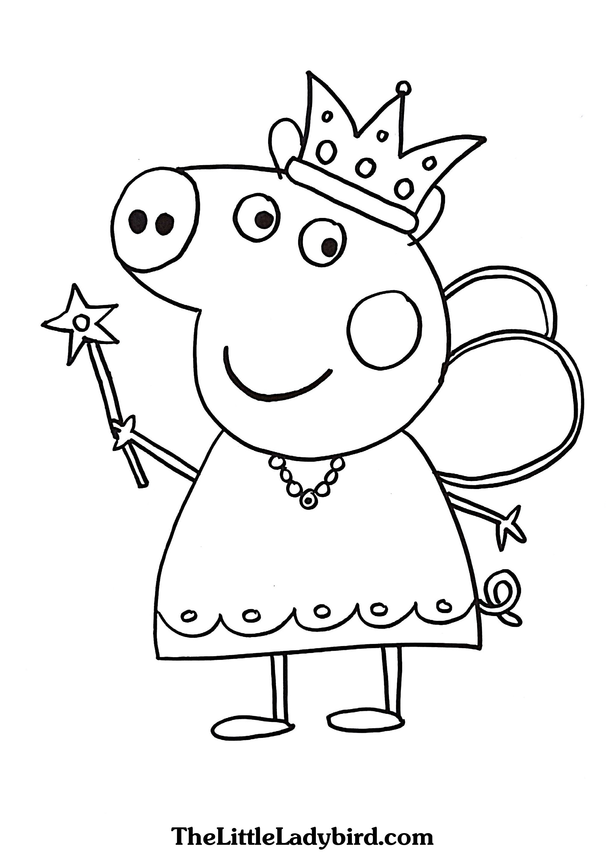 Fairy Queen Coloring Pages Wings Coloring Pages Thelittleladybird