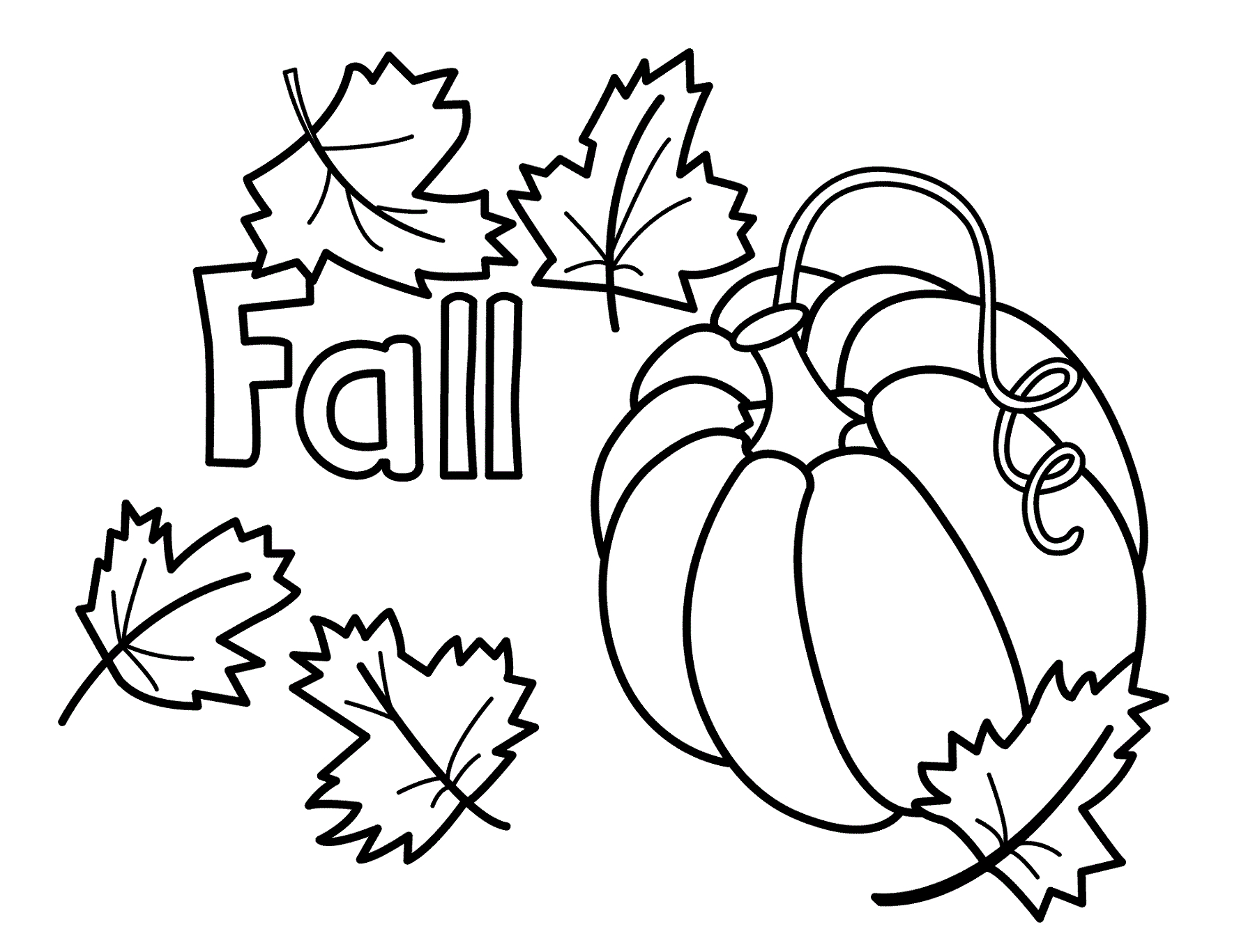 Fall Color Page Fall Color Pages Printable Activity Shelter