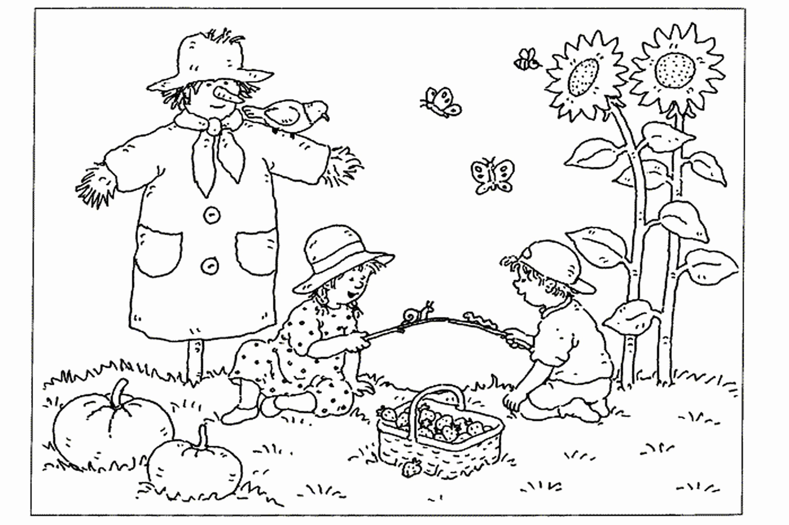 Fall Coloring Page Autumn Coloring Pages With Kindergarten Fall Coloring Pages Best