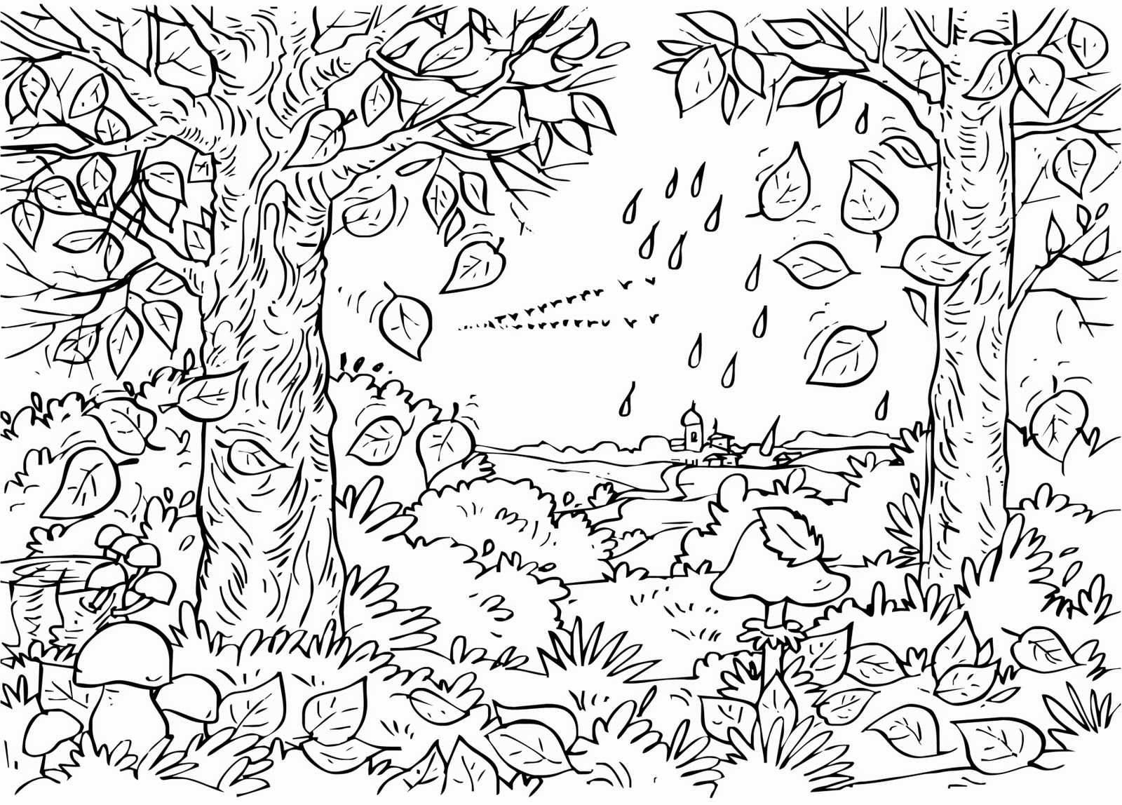 Fall Coloring Pages Free Fall Coloring Pages For Adults Best Coloring Pages For Kids