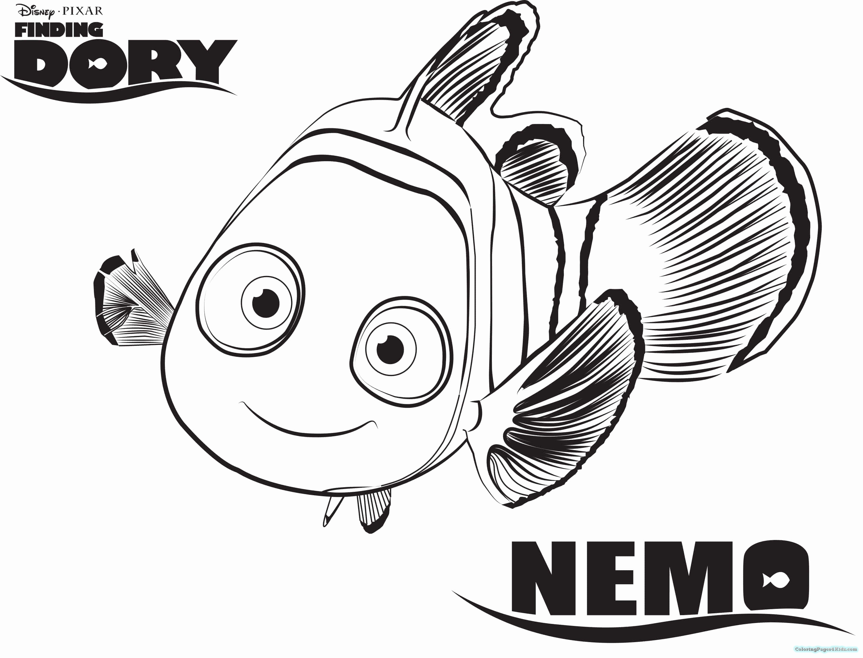 Finding Nemo Characters Coloring Pages Coloring Ideas Finding Dory Color Pages Beautiful Nemo Coloring