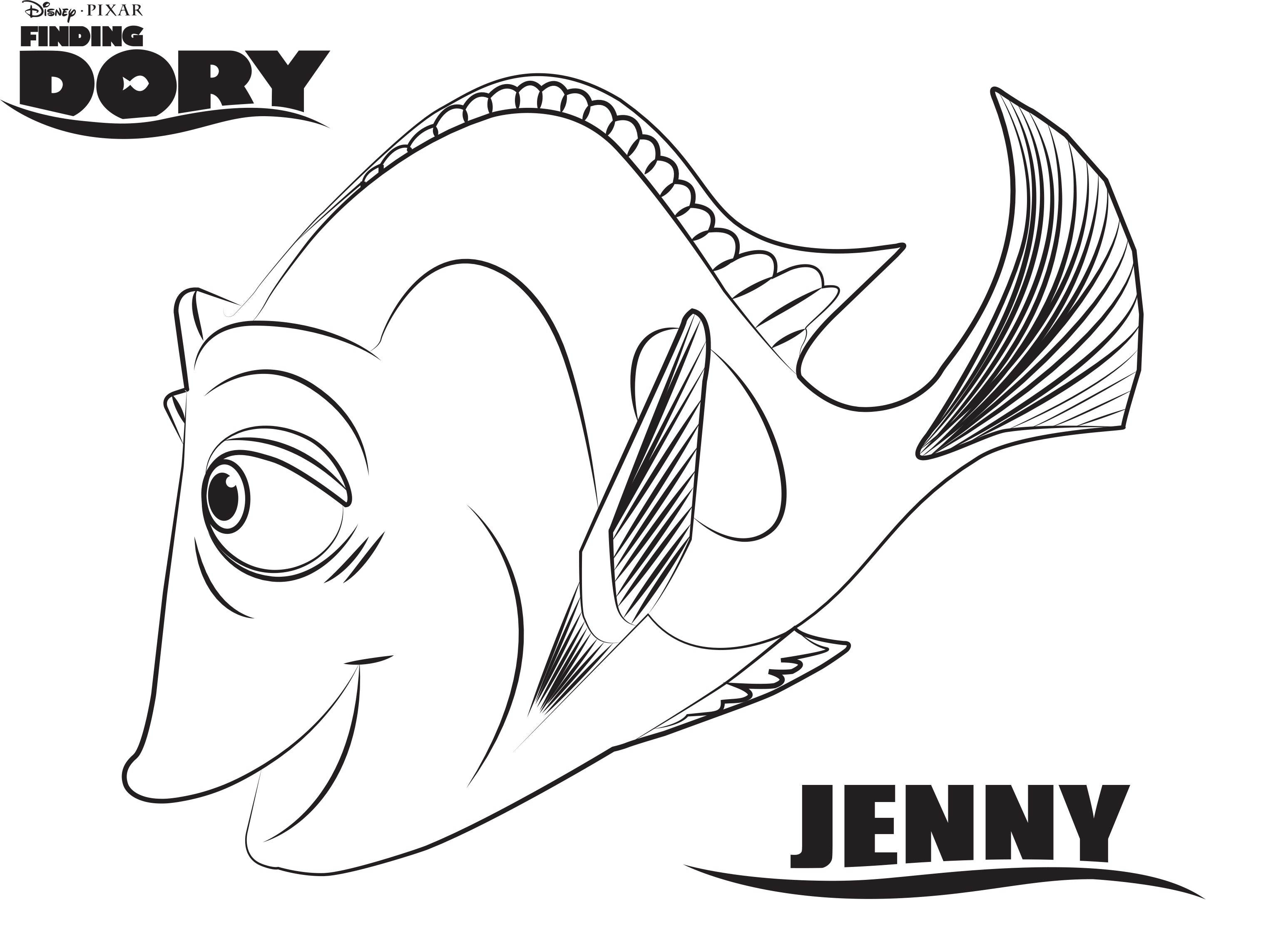 Finding Nemo Characters Coloring Pages Dory Coloring Pages Fresh Finding Dory Coloring Pages Printable Free