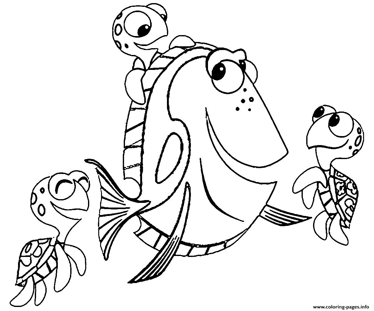 Finding Nemo Characters Coloring Pages Dory Nemo Coloring Pages Awesome Finding Nemo Drawings Coloring