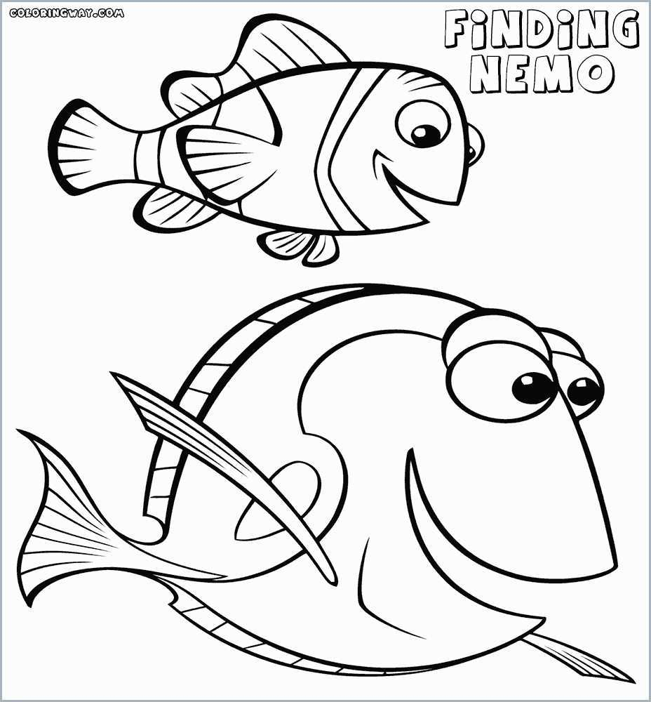 Finding Nemo Characters Coloring Pages Nemo Color Pages Pathtalk
