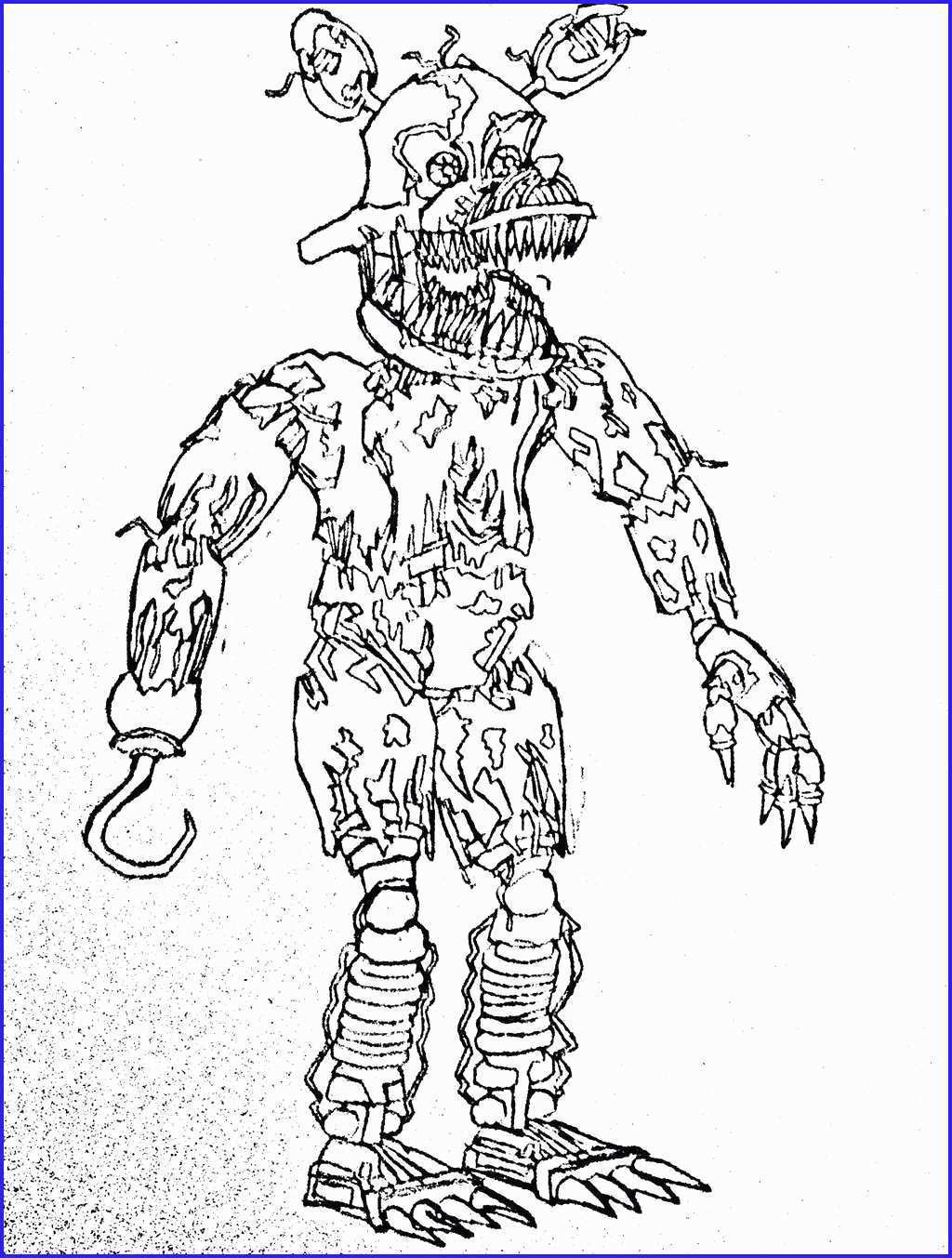 Five Nights At Freddy's Coloring Pages Foxy Five Nights At Freddys Coloring Pages Elegant Five Nights At Freddy