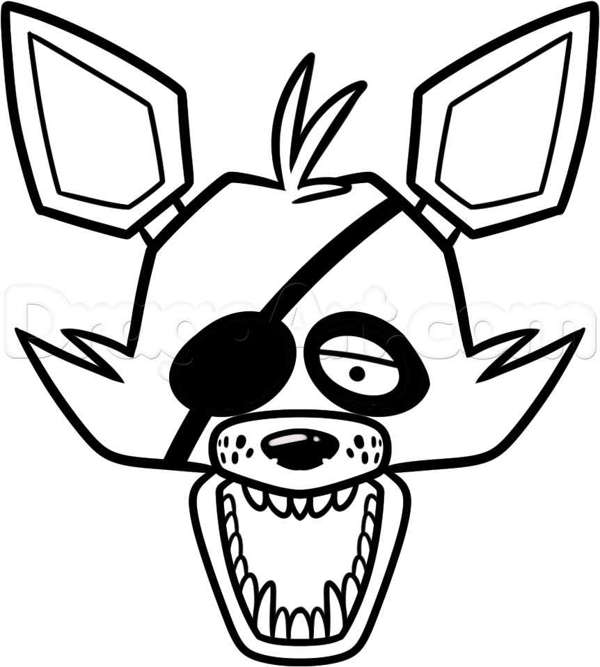 Five Nights At Freddy's Coloring Pages Foxy Images Of Five Nights At Freddy Pizza Coloring Pages Sabadaphnecottage