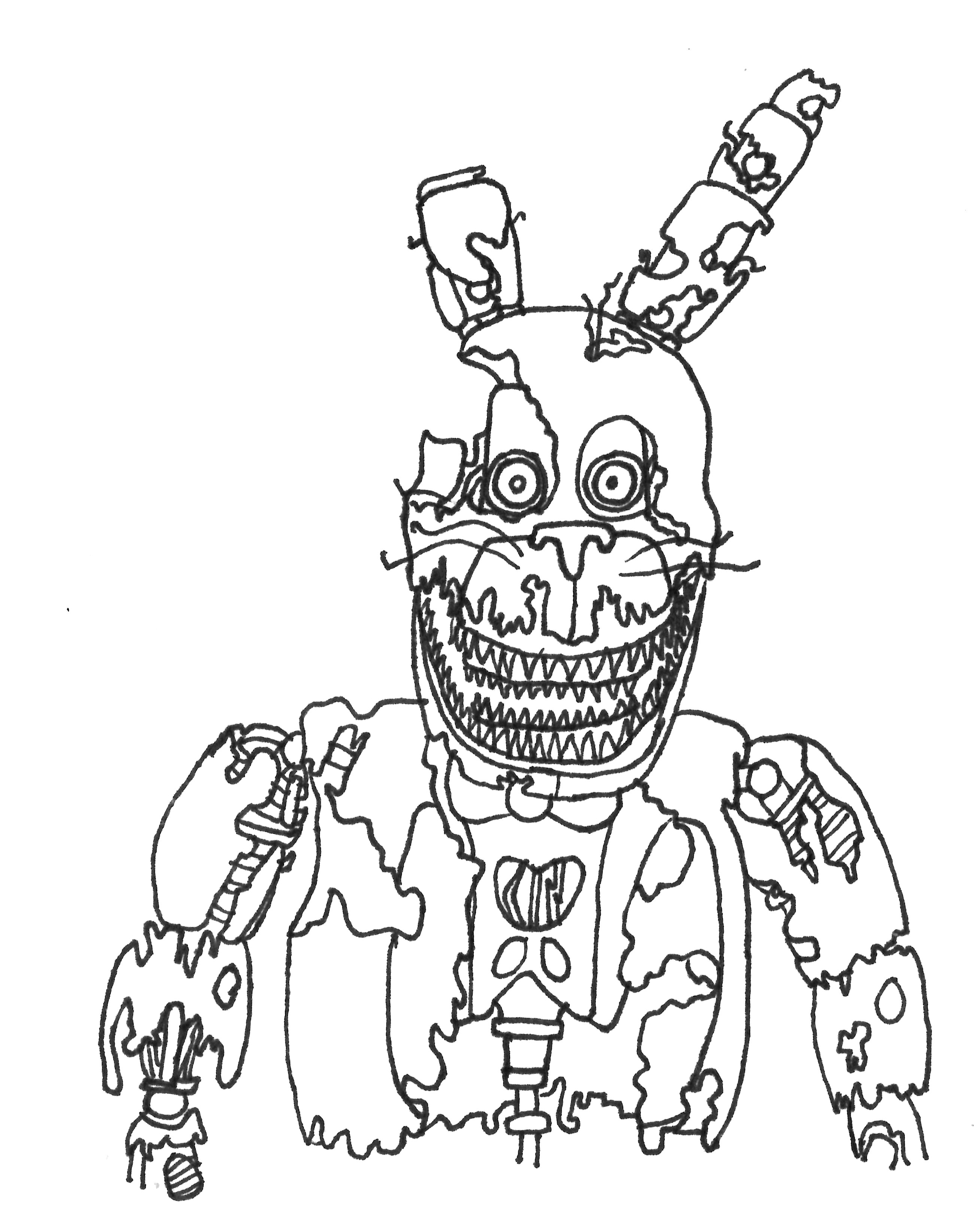 Five Nights At Freddy's Coloring Pages Foxy Strong Fnaf Sister Location Coloring Pages Five Nights At Freddy S