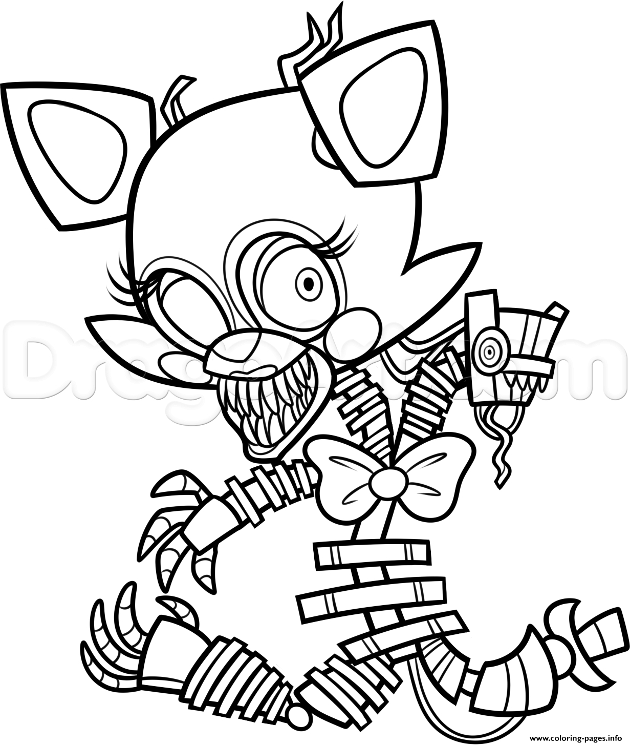 Five Nights At Freddy's Coloring Pages Foxy The Best Free Freddy Coloring Page Images Download From 453 Free